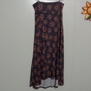 EUC Lularoe XL blue pink floral dress